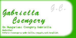 gabriella csengery business card